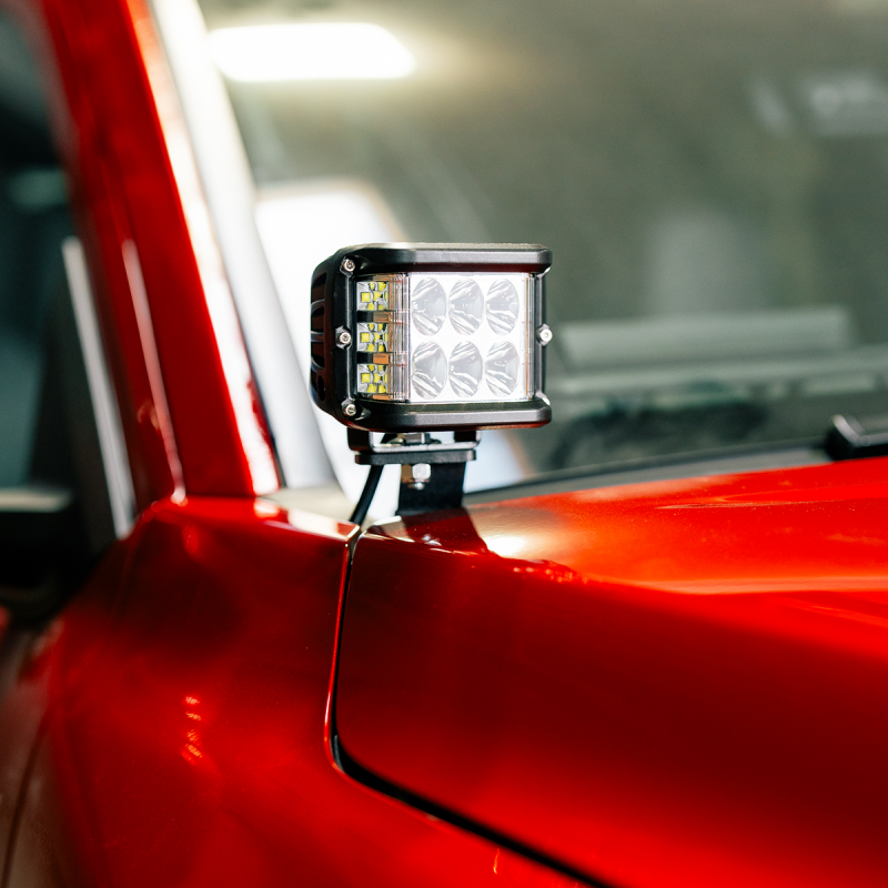 Toyota Tacoma Ditch Light Bracket Kit - Cali Raised LED - 2 3X2 18W Led Pods / No Switch - `24-`27